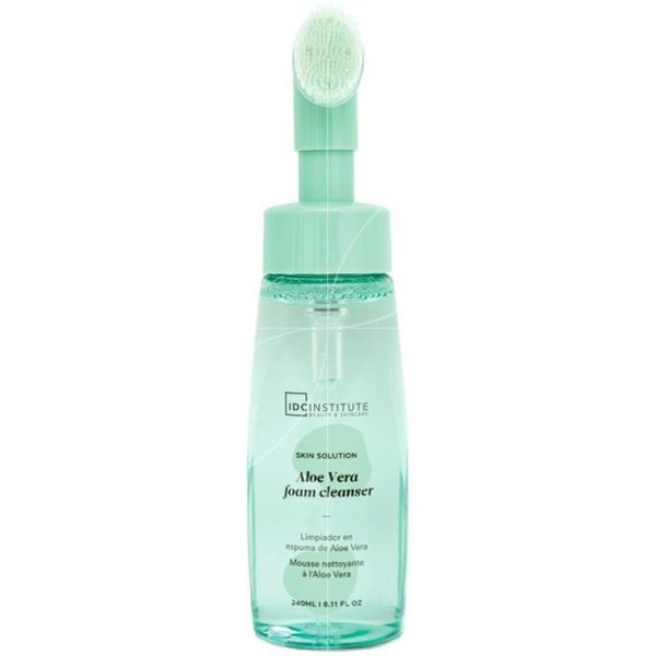 Limpiador En Espuma Aloe Vera Con Cepillo 240Ml - IDC Institute - Limpiador En Espuma - Unisex - Todos Los Tipos De Piel-image