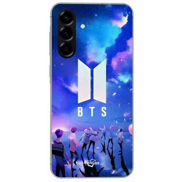 Etui - Maniacase - Samsung Galaxy A56 - Silikonowe - MięKkie - Bts Symbol Grupy Army Czarny-image
