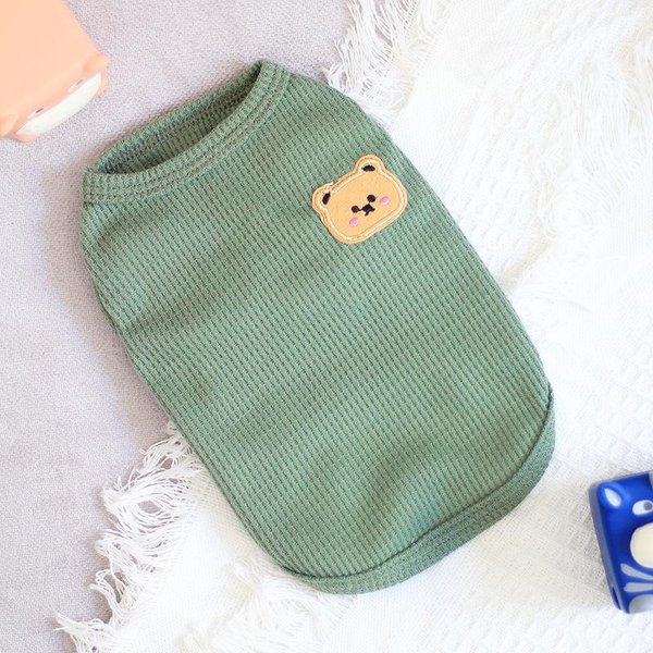 Chaleco De Oso Ropa Para Perro Mascota Gato Camiseta Lisa Ropa Perros Delgado PequeñO Moda Chihuahua Verano Transpirable NiñA Pug Chaleco Mascota York XXL-image