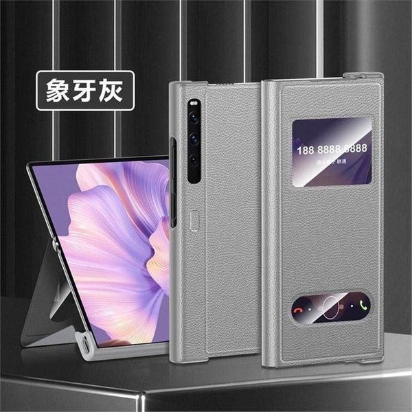 Premium Etui Z Klapką Mate Xs 2 Z Okienkiem Magnetyczne PełNa Ochrona CiałA Odporne Na WstrząSy Etui Huawei Mate XS2 Collector Edition-image