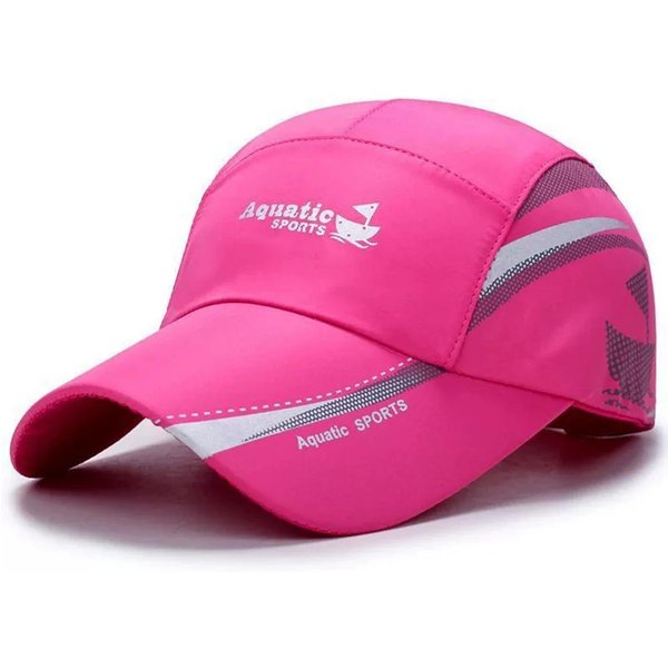 SzybkoschnąCa Unisex Regulowana Czapka Baseballowa Ochrona PrzeciwsłOneczna Kapelusz Do Golfa WęDkarstwa AktywnośCi Sportowych Na ŚWieżYm Powietrzu Adjustable Pink-image