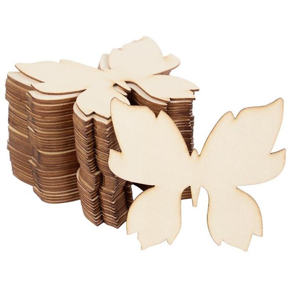 10 Piezas De Mariposas De Madera Sin Terminar En Blanco Para Pintar, Juguete Para NiñOs, DecoracióN Del Hogar De Pascua, Regalo De Fiesta De CumpleañOs Y Boda, Manualidades DIY-image
