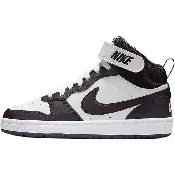 Nike Court Borough Mid 2 GS Bordowy BiałY DziecięCe Sneakersy Czerwony CD7782-126 35.5 White-image