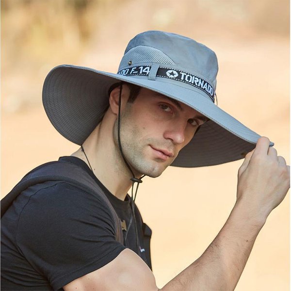 1 Paquete De Sombrero Para El Sol Neutro De Color SóLido Sombrero MontañIsmo Al Aire Libre Sombrero Para El Sol Sombrero De Pesca Transpirable Refrescante Protector Solar Sombrero De Pescador Sombrero Para El Sol One Size-image