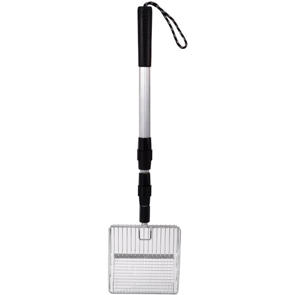 Pala Para Caca De Gallinero 3 En 1 RetráCtil Herramienta Recogedora De Caca De Gallina Para Limpieza De Gallinero Silver Plata-image