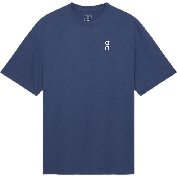 Camiseta De Manga Corta Con Cuello Redondo Suelta Con Logo Para Hombre Camisetas Azul 1ME10050584 XL Black-image