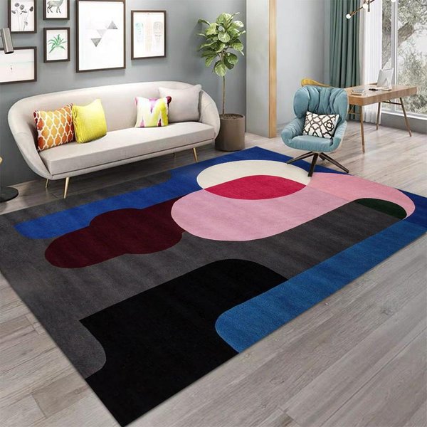 Nowoczesne Dywany Obszarowe Abstrakcyjny Geometryczny WzóR Dywan Luksusowy Dywan Do Sypialni Mata PodłOgowa ŁAzienkowa Wycieraczka Dywan Do Salonu AntypośLizgowa Mata 40X60Cm-image