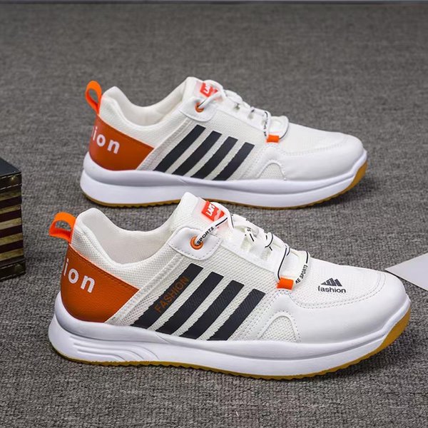 Zapatos De Hombre Nuevos Zapatos Deportivos Transpirables Casuales De Viaje VersáTiles Modernos Suela Blanda Ligera Zapatos Para Estudiantes Universitarios 44 Gray-image