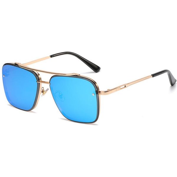 Gafas De Sol Elegantes Para Hombre Gafas De Sol Con Marco Grande Degradado Gafas De Sol Cuadradas Retro Para Mujer Montura MetáLica Gafas De Sol Retro Gafas Oculos De Sol ProteccióN UV 400-image