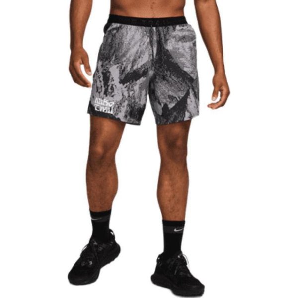 Pantalones Cortos De Running Nike Trail Stride Para Hombre De 7' Con Forro De Malla Dri-Fit S Gray-image