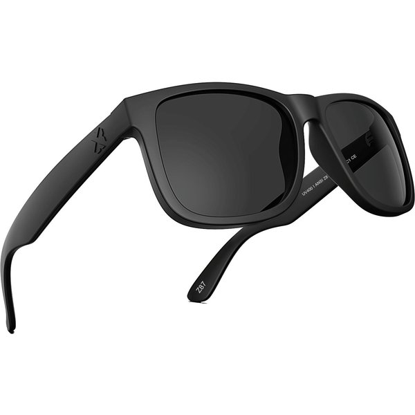 Maxjuli Z87 TR90 Ultralekkie Okulary PrzeciwsłOneczne Dla DużYch Szerokich GłóW MężCzyzn Ochrona UV400 8806 NON Polarized Black-image
