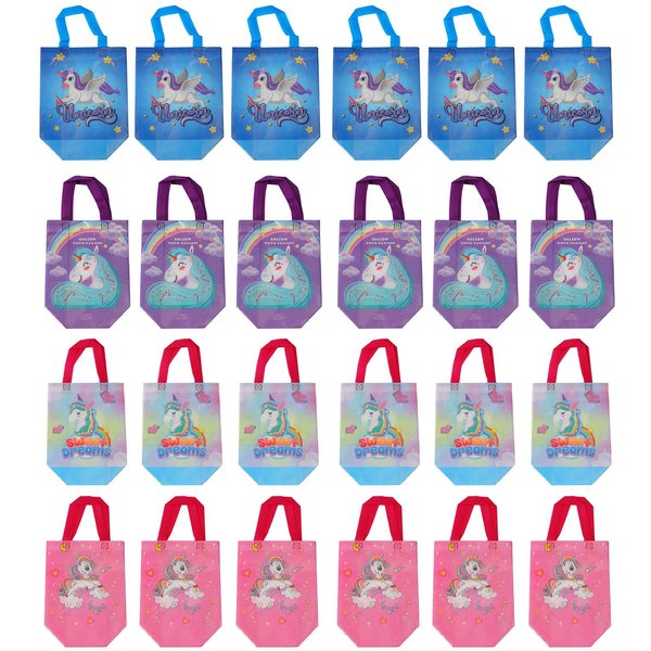 24 Piezas Bolsas De Golosinas De Dibujos Animados Bolsas De Regalo Para Fiestas Tela No Tejida Lindos Dibujos Animados Bolsas De Regalo Para Fiesta De CumpleañOs De NiñOs Festival-image