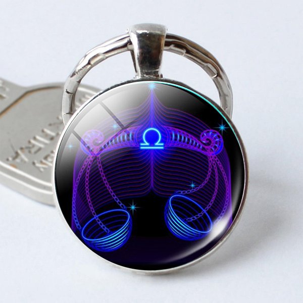 Breloczek Konstelacja Znaku Zodiaku Breloczek Brelok Do Kluczy Gray-image