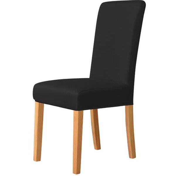 Funda De Silla Universal Lisa Y Con Respaldo Alto, Color Liso, TamañO M Y Xl, Para Comedor, Cocina, Oficina, Hogar, Funda De Asiento EláStica 1 Piece-image