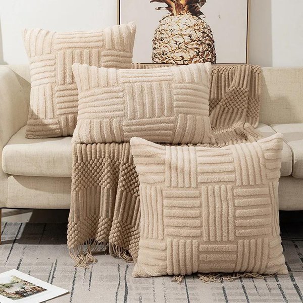 Poszewka Na Poduszkę Dekoracyjną W Stylu Boho 45X45 Pluszowa Poszewka Na Poduszkę Do Salonu łóżKa Kanapy Sofy MięKkie Poszewki Na Poduszki Dekoracja Domu/śWiąTeczna 50X50Cm-image