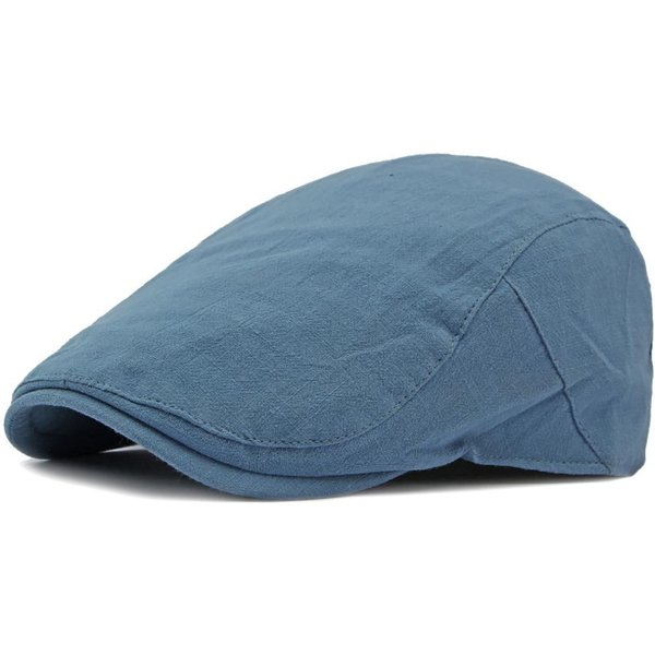 Ht4188 Berety Nowy Wiosna Lato MężCzyźNi Kobiety Czapka Jednolity GłAdki Artystyczna Beretowa Czapka MęSka Damska PłAska Czapka Regulowana Beretowa Czapka 55-60Cm Adjustable Gray-image