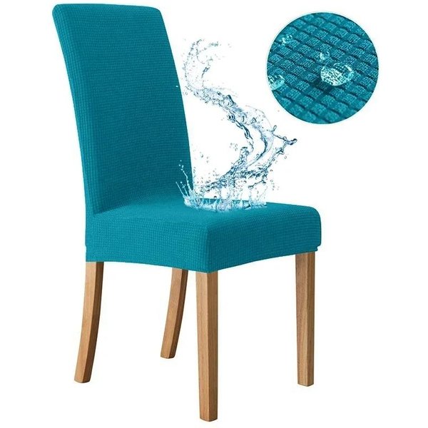 Fundas Para Sillas De Comedor Grandes Ajustables Respaldo Alto TamañO Grande Funda Para Silla Cocina Jacquard Spandex Funda Para Silla Del Hogar Protector 1 Piece-image