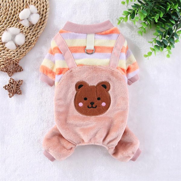 Mascota CáLido Franela Engrosada Cuatro Patas OtoñO E Invierno Cachorro Perro Gato Teddy TraccióN Sin Sombrero Suministros Ropa XXL-image