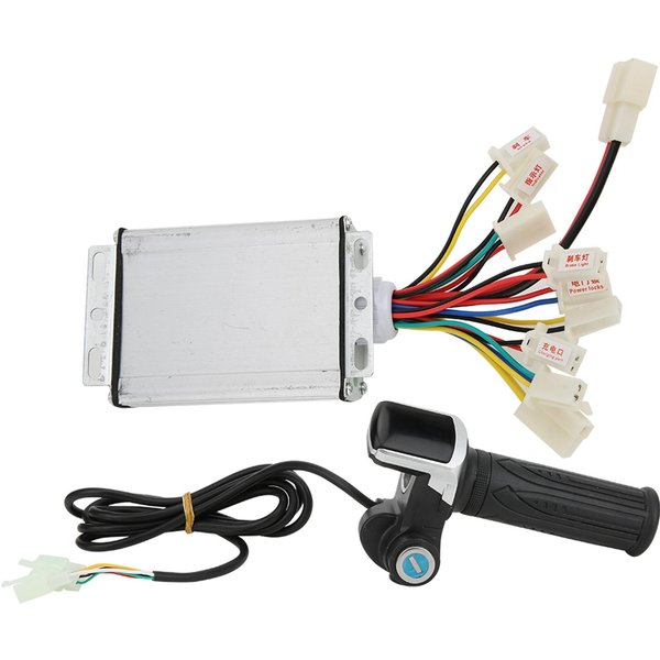 Controlador De Bicicleta EléCtrica Con Escobillas De 36 V Y 1000 W Y Juego De EmpuñAdura De Acelerador MultifuncióN Con Bloqueo EléCtrico-image