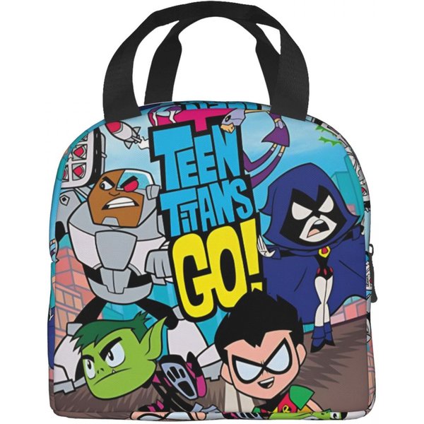Cajas De Almuerzo Aisladas Adolescentes Titans Go Chico Bestia Merchandising Caja De Comida Nueva Llegada Nevera TéRmica Bento Box Para La Escuela Option 1-image
