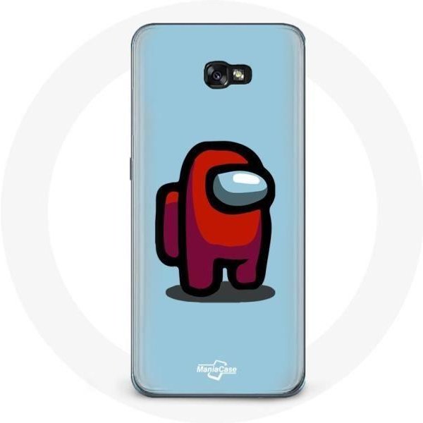 Funda Para Samsung Galaxy A5 2017 Among Us Videojuego Fondo Azul-image