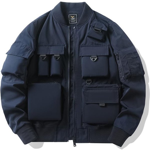 Chaqueta Para Hombre Vintage Americano Chaqueta De BéIsbol Chaqueta Funcional Tri-Prueba Carga Superior Xxxxl-image