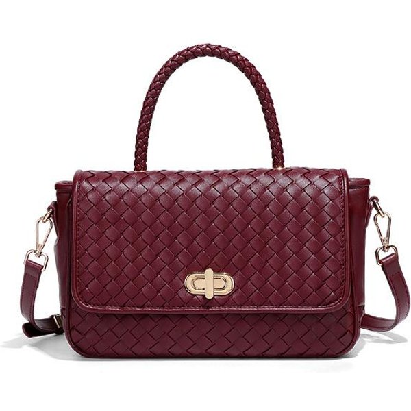 Bolso Tejido De Alta Gama Para Mujer De Invierno, Bolso De Mano VersáTil Y De Moda De Nicho, Bolso De Hombro Cruzado Brown-image