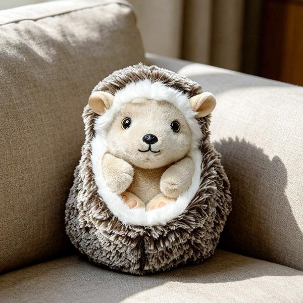 Adorable Peluche De Erizo Animal De Peluche CompañEro De SueñO MuñEco De Peluche De Erizo Para DecoracióN De HabitacióN Lindo Regalo De CumpleañOs-image