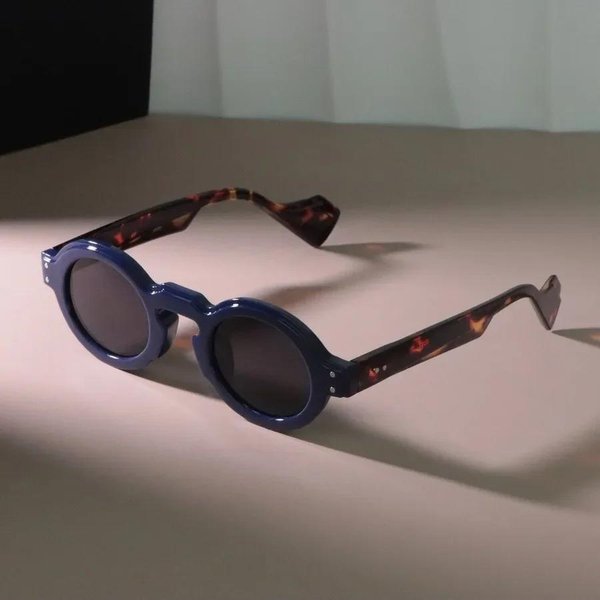 Elegantes Gafas De Sol Redondas Para Dama Y Caballero Vintage Lente De Espejo Gafas De Sol Sencillas Femeninas Y Masculinas Colores Frescos Oculos De Sol Other Gray-image