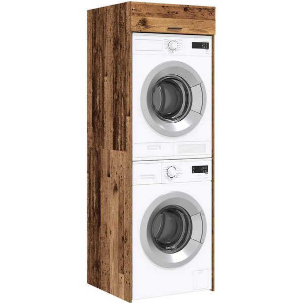Armario Para Lavadora Madera Reciclada 67,5 X 68 X 200 Cm Madera De IngenieríA-image