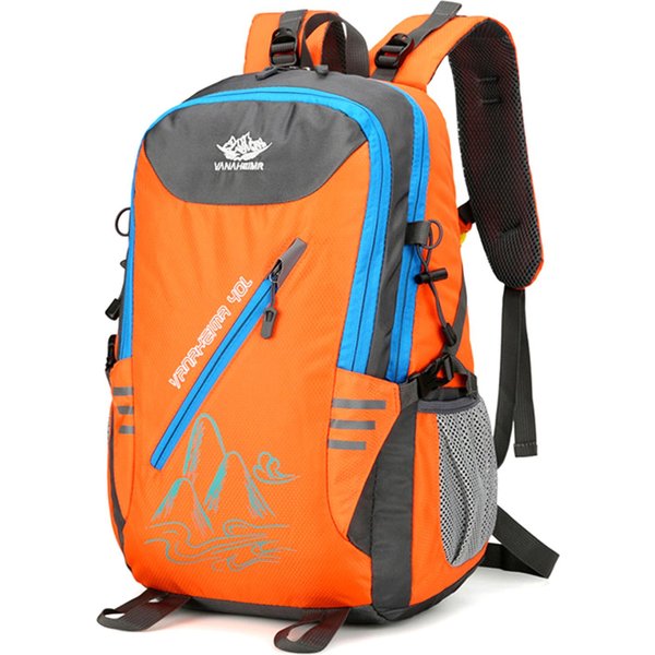 Mochila De Viaje, Mochila De Senderismo, Mochila De Camping Para Hombres, Mochila Deportiva Al Aire Libre, Gran Capacidad Naranja-image