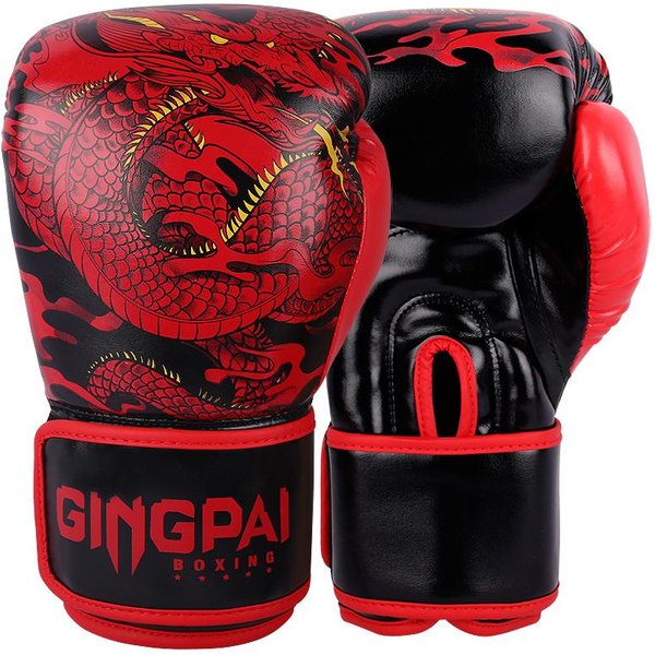 Guantes De Boxeo 10/12/14Oz Profesionales Para Adultos Sanda Muay Thai Guantes De Lucha Para Hombres Mujeres Entrenamiento MMA 14Oz-image