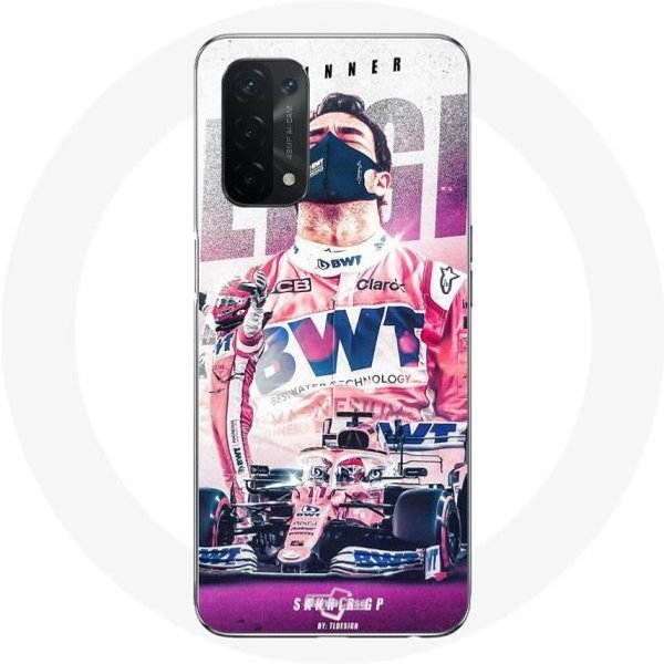 Funda - Maniacase - Oppo A74 5G - FóRmula 1 Sergio PéRez - Silicona - Flexible Negro-image
