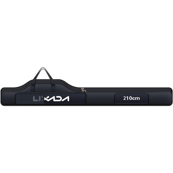 Bolsa De Pesca Lixada, PortáTil, Plegable, Para CañA De Pescar, Carrete, Bolsa Para CañA De Pescar, Equipo De Pesca, Aparejos, Herramientas De Transporte 190Cm Negro-image