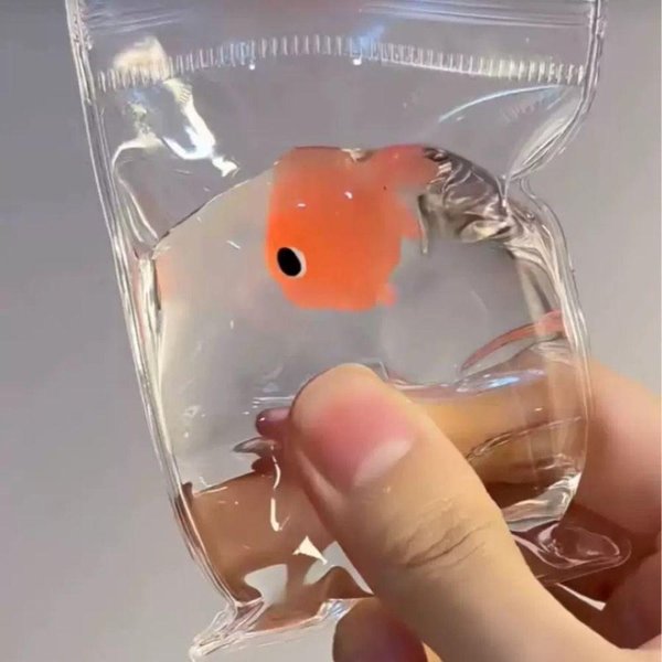 Zabawka Squishy Urocze ZwierząTko PiłEczka Antystresowa ZłOta Rybka Zabawka Do ŚCiskania Ciasto Osmantusowe RosnąCa Zabawka Zabawna MięKka Lepka OdstresowująCa Zabawka Do ŚCiskania PomarańCzowy-image