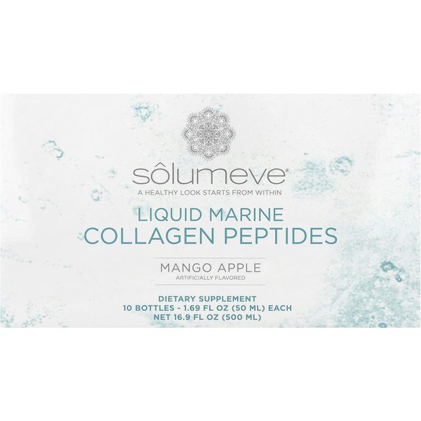 Solumeve ColáGeno Marino LíQuido Ageless Beauty, Glucosamina, Sabor Mango Y Manzana, 10 Frascos-image