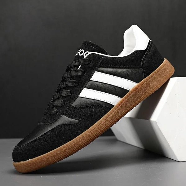 Nueva Moda OtoñO E Invierno Zapatos Casuales De Tablero VersáTiles Suela Blanda Zapatos Casuales Estilo Coreano Modernos Zapatos Deportivos Para Hombre 44 Black-image