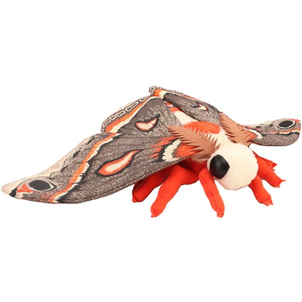 25 Cm Urocza Pluszowa Zabawka Owad Jedwabnik ĆMa Jedwabnik Cecropia Pluszak Owad Realistyczna ĆMa Cecropia Pluszowe ZwierząTko Zabawki Dla Dzieci 25Cm-image