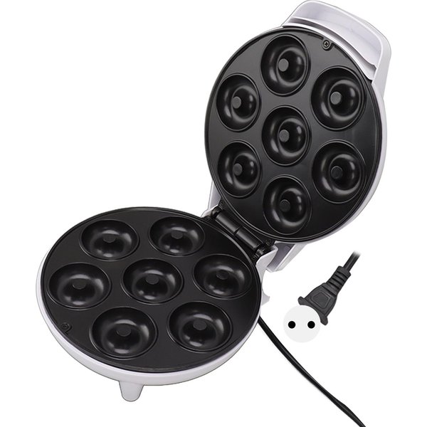 Mini MáQuina Para Hacer Donas 1200W Antiadherente Alta Eficiencia Segura MáQuina EléCtrica Para Hacer Rosquillas Enchufe UE 220V L-image