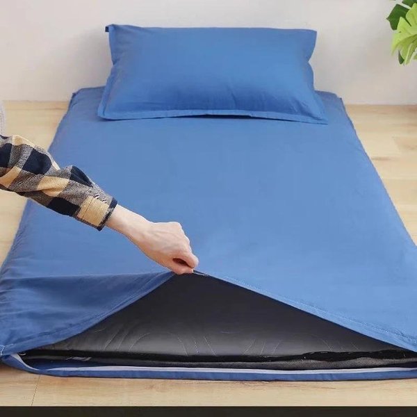 Funda Protectora De ColchóN Con Cremallera Pareja/Estudiante Cama Individual Doble Almohadilla Protectora De SáBana De Alta Calidad 90/150Cm Totalmente Cerrado 90X190Cm 1Pc-image