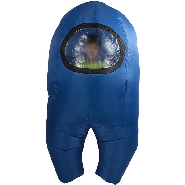 Kreatywny Nadmuchiwany Kostium Astronauty Na Halloween Do WystęPóW Scenicznych Child 120-150CM Niebieski-image