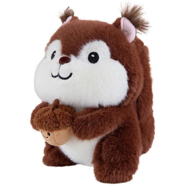 El Nuevo Y Lindo Peluche De Ardilla Es Un Producto De Moda De Gran ÉXito. La MuñEca Bebé Ardilla Loca Es Un Excelente Regalo Para El CumpleañOs De Los NiñOs 25Cm White-image