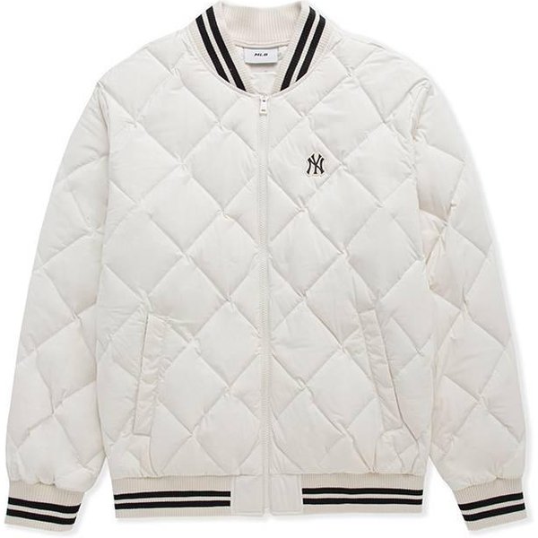 MLB New York Yankees Chaqueta De BéIsbol Con Mangas Largas Y Relleno De PlumóN Unisex Chaquetas 3ADJV4156-50CRD XL White-image