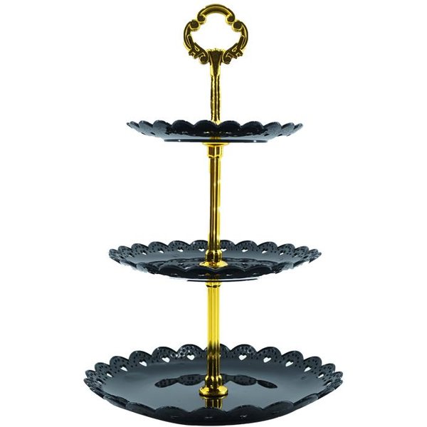 Soporte Europeo De Tres Capas Para Tartas, Mesa De Postres Para Bodas, Plato De Frutas Y Dulces, Bandeja De ExhibicióN Para Tartas, Bandeja De DecoracióN Para Mesas Del Hogar.-image