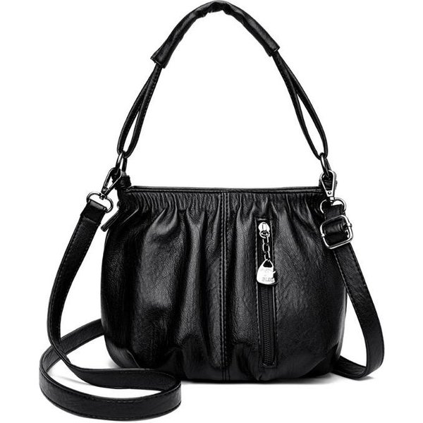 Nuevo Bolso Bandolera Para Mujer, Bolso De Hombro Para Mujer, Bolso De Hombro Para Mujer, Bolso Retro VersáTil Para Madres, Estilo Europeo Y Americano. Black-image
