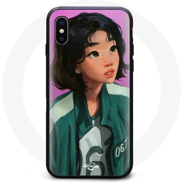 Funda Squid Game Iphone XS Max Kang Sae Byeok No 067-image