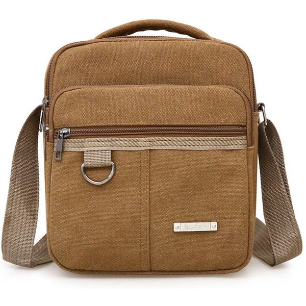 MęSka Torba Na Ramię PłóCienna MęSka Torba Listonoszka Na Ramię Torby Crossbody DużA Pojemność Torebki Wielofunkcyjne-image