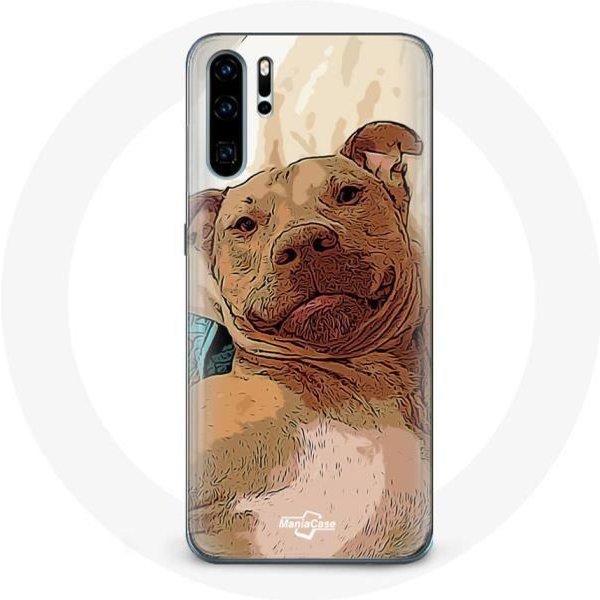 Funda - Huawei - P30 Pro - MarróN - American Pit Bull Terrier - RíGida MarróN-image