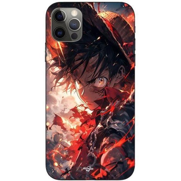 Coque Maniacase Pour Iphone 15 Pro One Piece Luffy éNervé Art Manga Anime-image