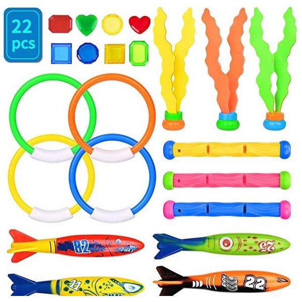 Juguetes De Buceo Para Piscina De Pulpo Para NiñOs En Verano Deportes AcuáTicos Juguetes De Juego En El Agua Palo De Buceo Juego De Gemas Juguetes De Agarre Submarino DDJ-image